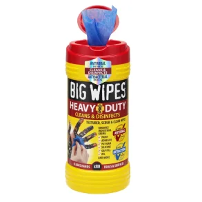 Big wipes heavy duty 80 Eksta strke anti-baktielle dobbelt-sidet renseservietter - 80 stk. pr. btt